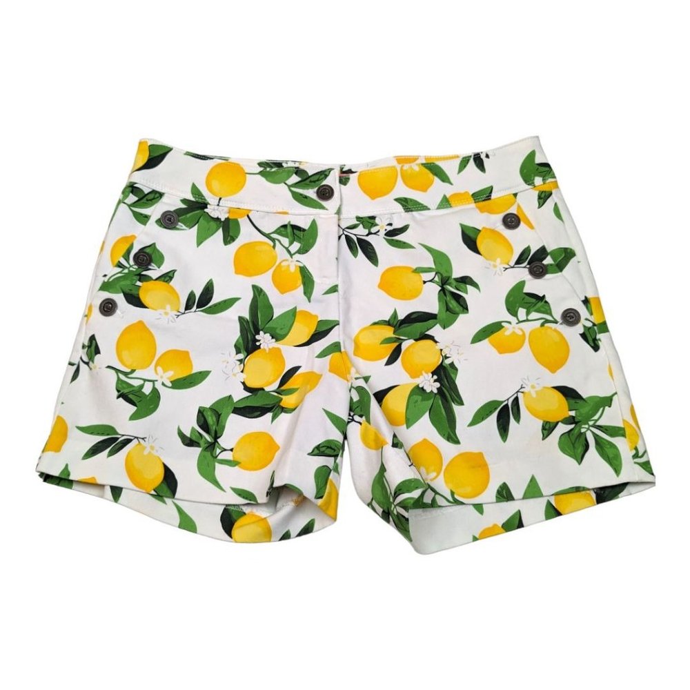 Isaac Mizrahi Fun‎ Lemon Print Shorts Size 8